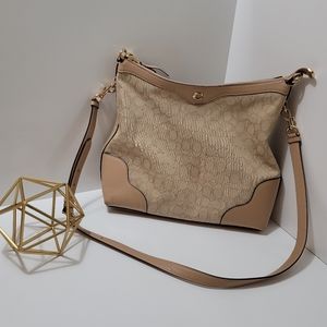 Coach "Evie" Hobo Shoulder Bag Beechwood